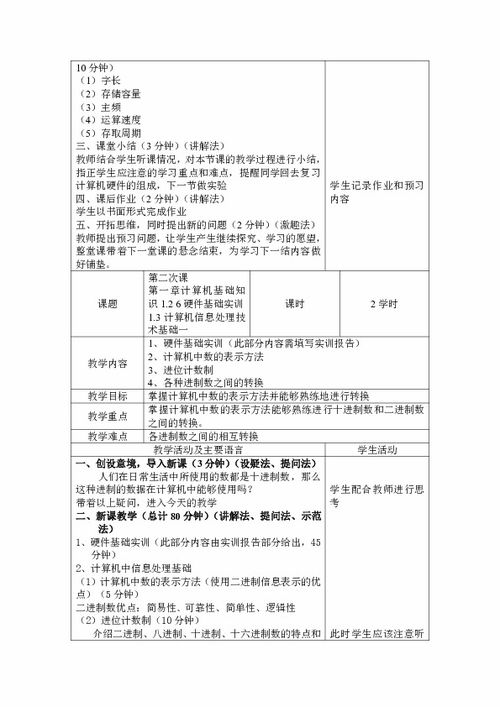 計算機應用基礎精品課程電子教案 開啟信息技術(shù)學習新篇章